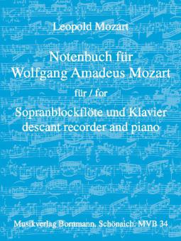 Livre de musique pour Wolfgang Amadeus Mozart 