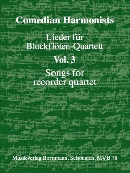 Chansons pour quatuor de flûtes à bec 3 
