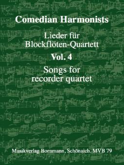 Chansons pour quatuor de flûtes à bec 4 