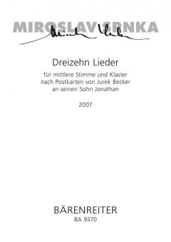 Treize Lieder 