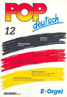German Pop Songs for electronic organ Vol. 12 