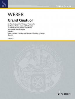 Grand Quatuor en si bémol majeur WeV P.5 Standard
