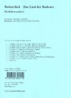 Badnerlied - Das Lied der Badner Standard