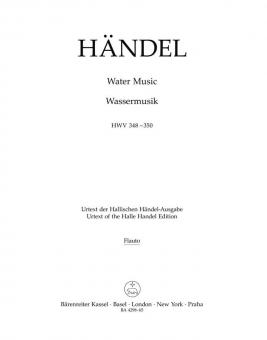 Water Music (Musique sur l'eau) HWV 348-350 