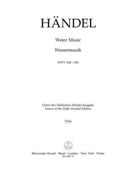 Water Music (Musique sur l'eau) HWV 348-350 