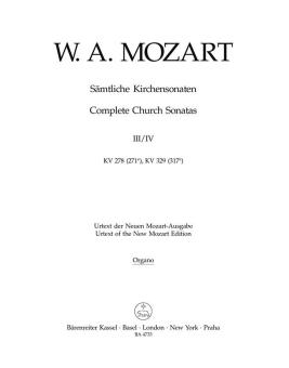 L'intégrale des sonates d'église, cahiers 3/4 
