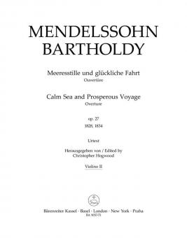 Mer calme et heureux voyage (Meeresstille und glückliche Fahrt) op. 27 