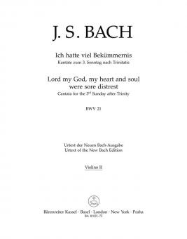 J'avais une grande affliction en mon cœur BWV 21 