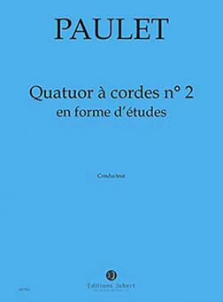 Quatuor à cordes no2 en forme d'études 
