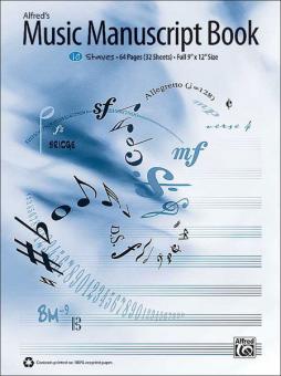 Alfred's Music Manuscript Book, 10-Stave 