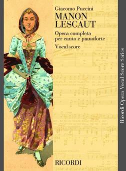 Manon Lescaut - Opera Completa Per Canto E Pianoforte 
