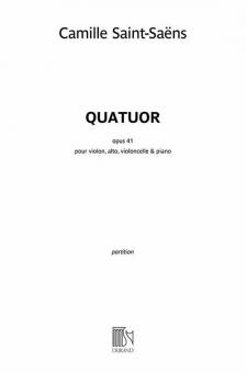 Quatuor Avec Piano Op. 41 Complet 
