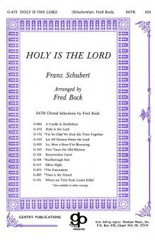 Holy Is The Lord 