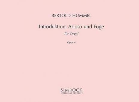 Introduction, Arioso et Fugue op. 4 