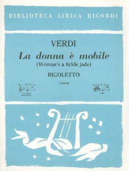 La Donna E' Mobile Eng/It Song Key Af 
