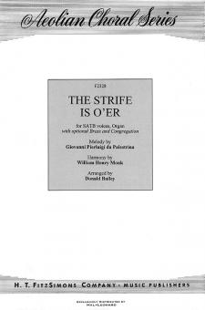 The Strife Is Over 