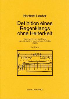 Definition eines Regenklangs ohne Heiterkeit 