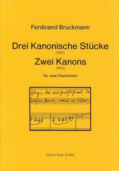 Drei Kanonische Stücke / Zwei Kanons 