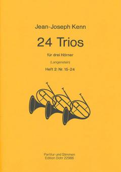 24 Trios für drei Hörner Heft 2 