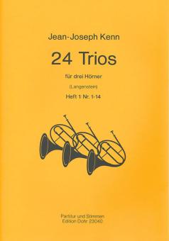 24 Trios für drei Hörner Heft 1 