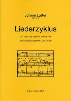 Liederzyklus auf Texte von Johanna Zaeske-Fell 