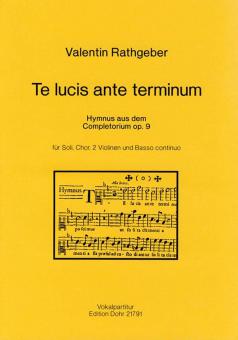 Te lucis ante terminum 