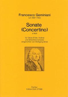 Sonate (Concertino) für Oboe (Flöte, Violine) und Streichorchester 