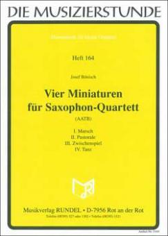 4 miniatures pour quatuor de saxophones 
