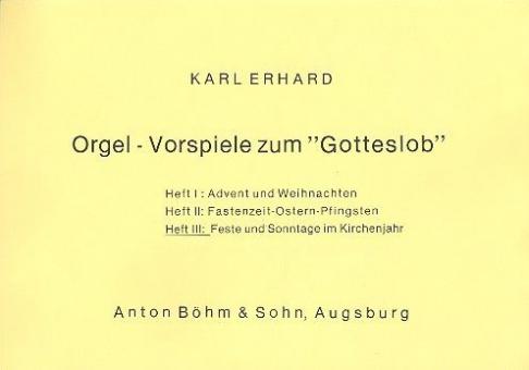Orgelvorspiele zum Gotteslob 3 