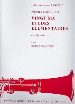 26 Etudes Elementaires Clarinette 