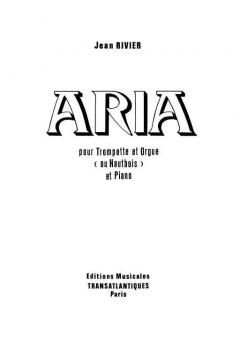 Aria Trp (Ou Htb) & Orgue 