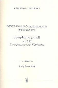 Symphonie g-moll KV 550 (erste Fassung ohne Klarinetten) 