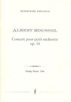 Concert pour petit orchestre op. 34 