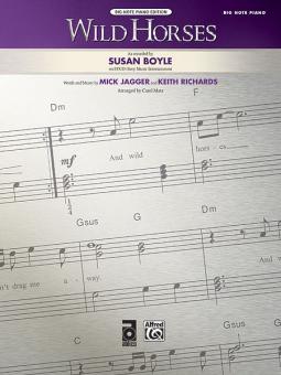 Wild Horses (Big Note Piano) 