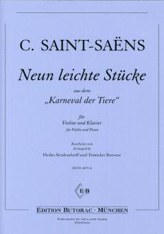9 leichte Stücke aus: Karneval der Tiere 