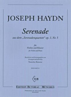 Serenade aus dem Serenadenquartett op. 3, Nr. 5 