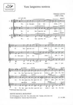 Vere languores nostros für gleiche Stimmen a cappella 