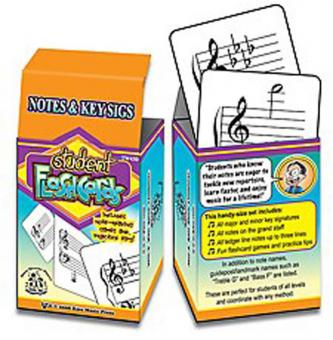 TCW Student Flashcards: Notes & Key Signatures 