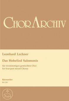 Das Hohelied Salomonis (le cantique des cantiques) 