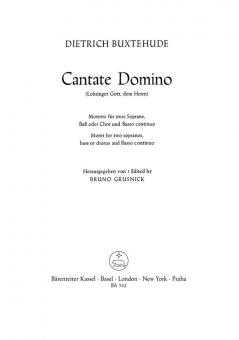 Cantate Domino (Lobsinget Gott, dem Herrn) BuxWV 12 Standard