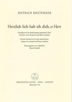 Herzlieb lieb hab ich dich, o Herr BuxWV 41 Standard