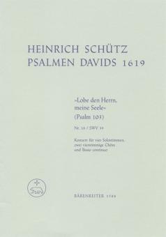 Lobe den Herrn, meine Seele SWV 39 Standard