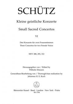 Petits concerts spirituels, cahier 6 