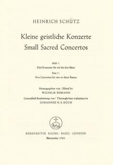 Petits concerts spirituels, cahier 7 