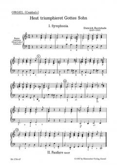 Heut triumpieret Gottes Sohn BuxWV 43 Standard