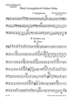 Heut triumpieret Gottes Sohn BuxWV 43 Standard