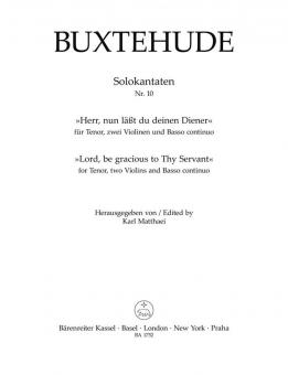 Herr, nun läßt du deinen Diener (Lord, be gracious to Thy Servant) Standard