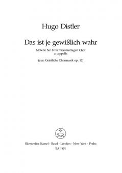 Das ist je gewisslich wahr Standard