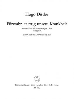 Führwahr er trug unsere Krankheit Standard