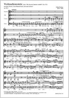 Weihnachtsmotette D-Dur op. 84/2 